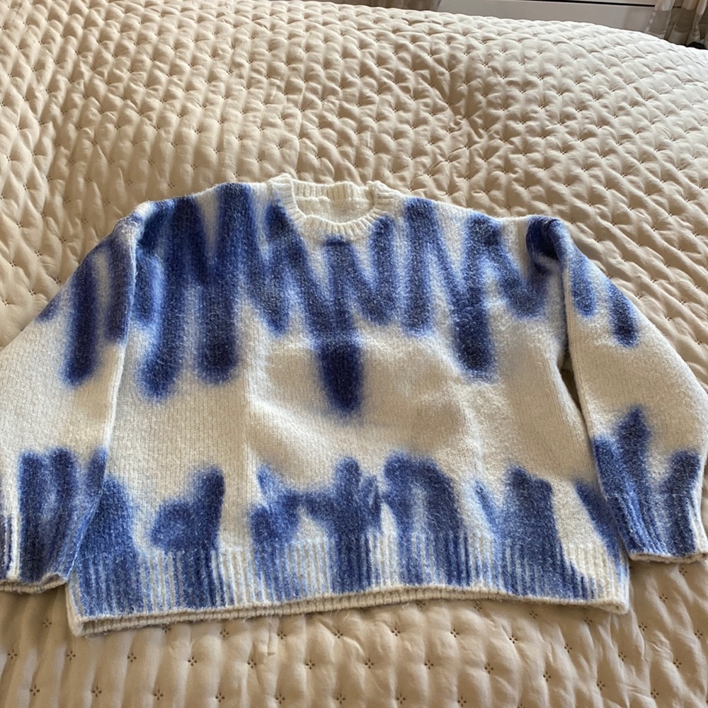 Oversized graffiti sweater